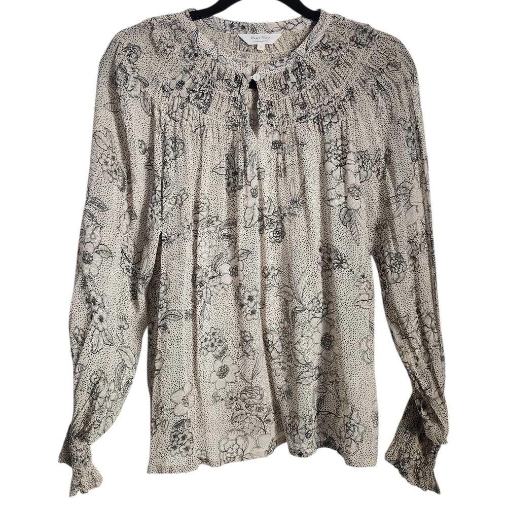 Part Two Katarina Smocked Blouse – Size 32 (XS/S)